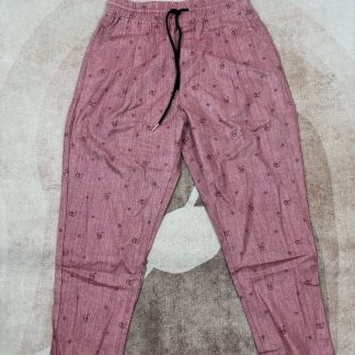 女式丝麻七分裤